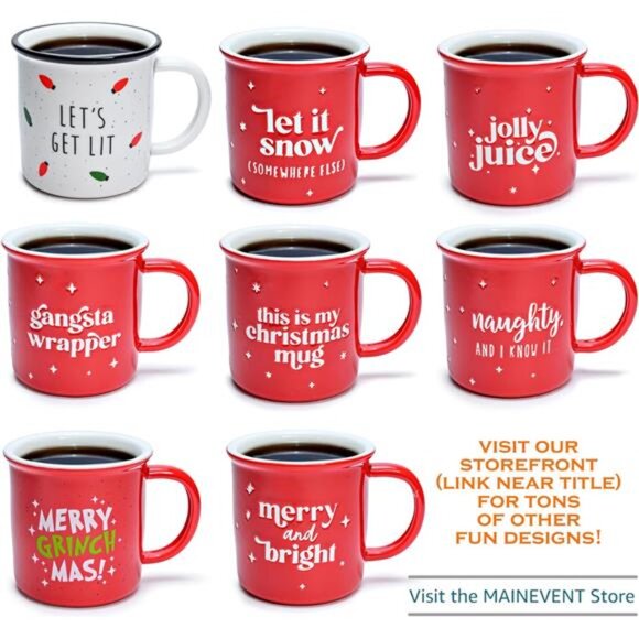 MAINEVENT Let's Make Coffee Together Couple Mug Set 11 Ounce, Couple Coffee Mug - Picture 5 of 7